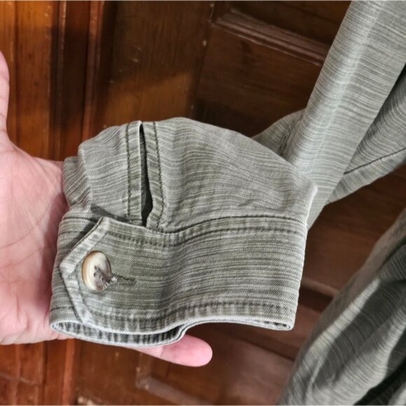 Lane Bryant Cinch Waist Utility Jacket Army Green Size 14 - Picture 10 of 14